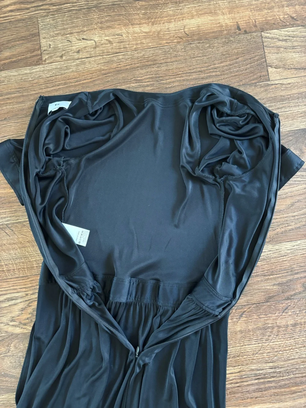 G. Label by Goop Nina Crewneck Maxi Dress Black Sz: 6 Quiet Luxury Made in Italy - Picture 11 of 13